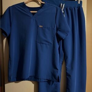 FIGS Royal Blue Scrub Set
